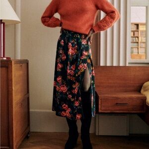 Sezane Alicia Skirt in floral Helene print, US6/FR38